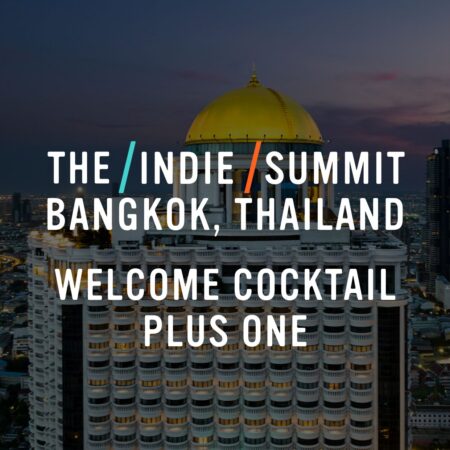 The Indie Summit 2026, Bangkok, Thailand: Welcome Cocktail, for those accompanying a delegate
